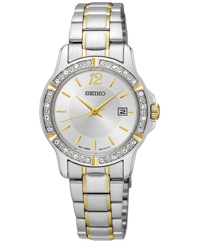 Seiko Women's Special Value Two-Tone Stainless Steel Bracelet Watch 28mm SUR718