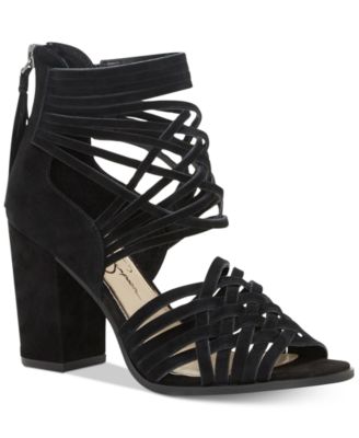 Jessica Simpson - Reilynn Huarache Crisscross Block-Heel Sandals