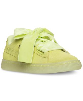 Puma - Women's Suede Heart Reset Casual Sneakers from Finish Line