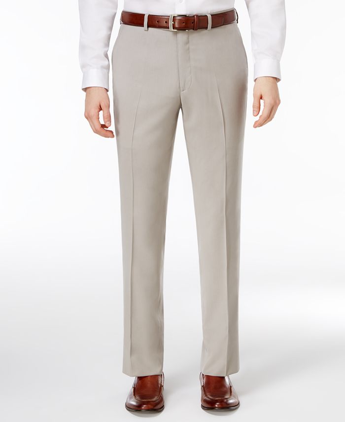 Perry Ellis Portfolio Men's Slim-Fit Stone Comfort Stretch Suit ...
