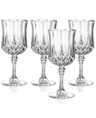 crystal wine goblets