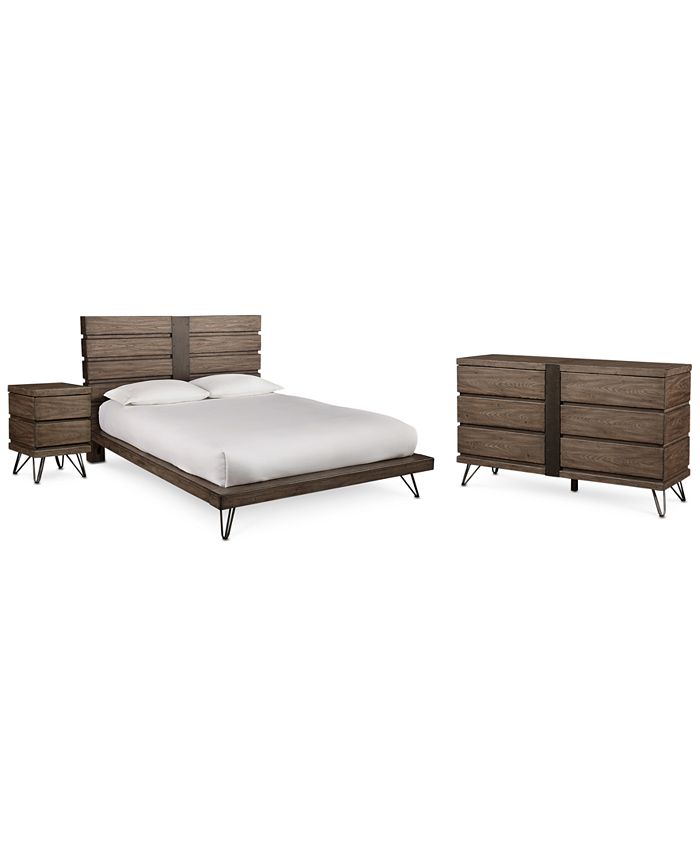 Furniture CLOSEOUT! Orion Platform Bedroom Furniture, 3Pc. Set (Queen