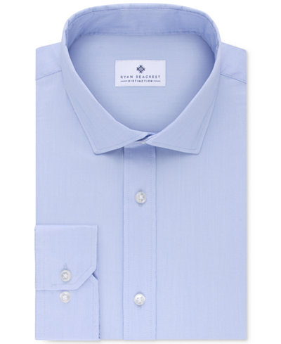Ryan Seacrest Distinction™ Men's Slim-Fit Ultimate Stretch Non-Iron Dress Shirt, Only at Macy's