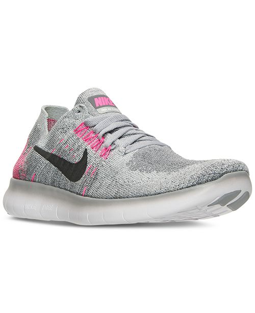 Nike Big Girls Free Run Flyknit 2017 Running Sneakers From Finish Line Reviews Finish Line Athletic Shoes Kids Macy S