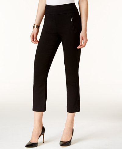 INC International Concepts Petite Pull-On Cropped Pants, Only at Macy's ...