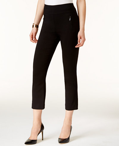 INC International Concepts Petite Pull-On Cropped Pants, Only at Macy's - All Petites - Women