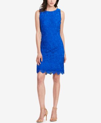 Lauren Ralph Lauren Geometric Lace Sheath Dress (Regular 