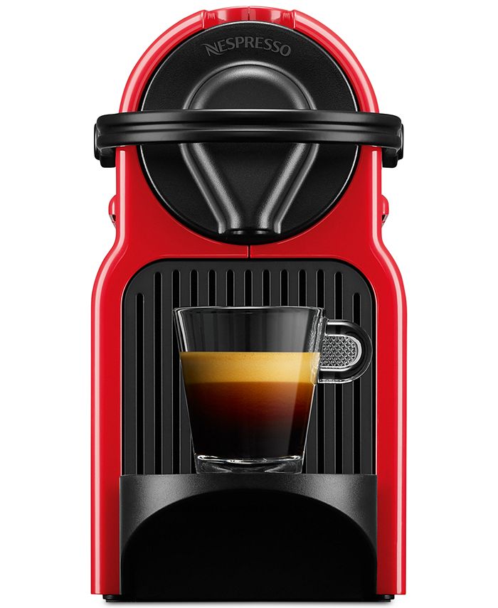 Nespresso Breville Inissia Red SingleServing Espresso Maker Macy's