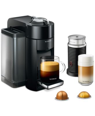 Nespresso Vertuo Coffee and Espresso Machine by Breville, Chrome with  Aeroccino Milk Frother - Macy's