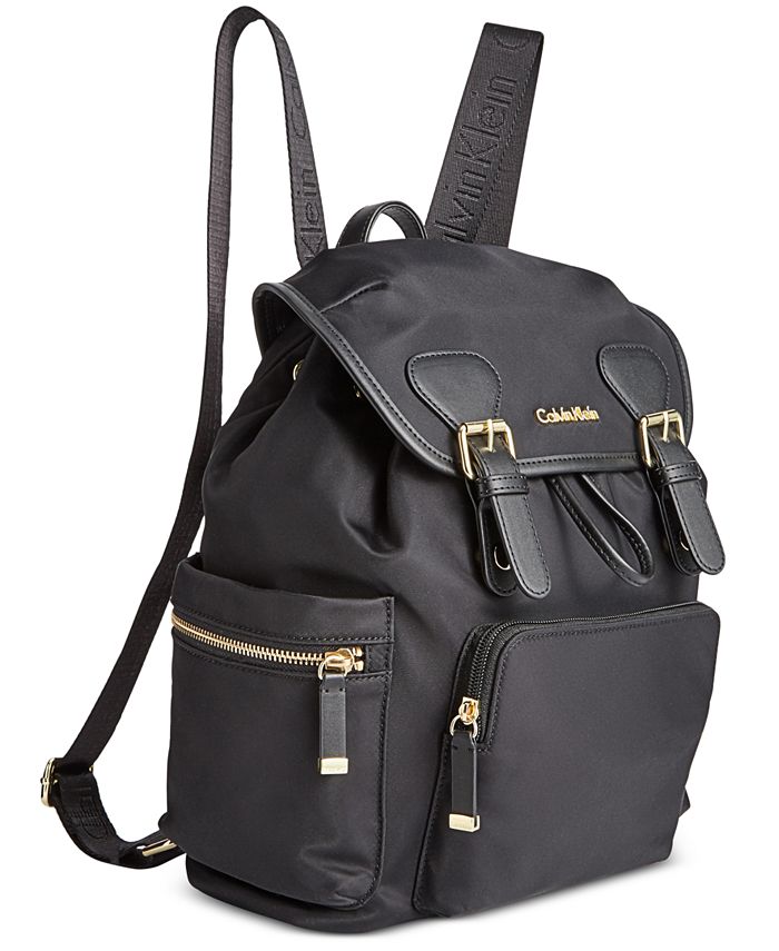 Calvin Klein Signature Double Buckle Backpack - Macy's