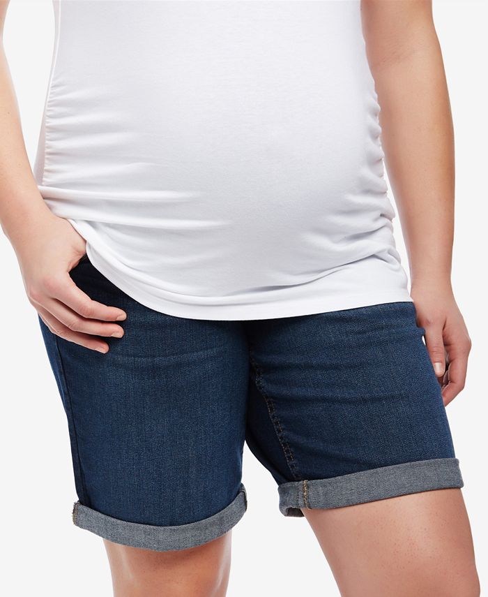 Motherhood Maternity Cuffed Denim Shorts Macy's