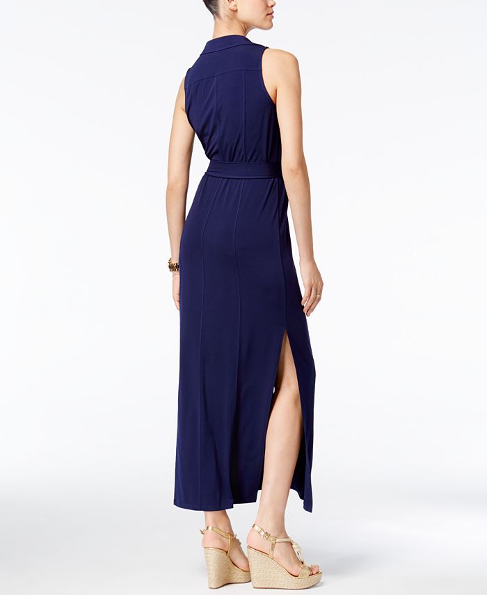 Michael Kors Maxi Shirtdress & Reviews - Dresses - Women - Macy's