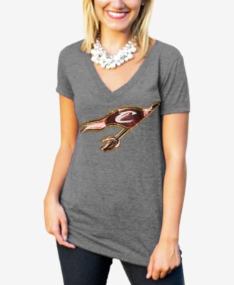 Gameday Couture - Women's Cleveland Cavaliers Sequin Shine T-Shirt
