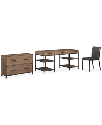 Furniture - Gatlin Home Office  Set, 3-Pc. Set (Desk, Lateral File & Desk Chair), Only at Macy's
