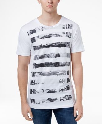 Ring of Fire - Men's Dollar Stripe Graphic-Print Cotton T-Shirt