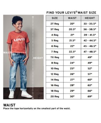 Levi S 505 Size Chart