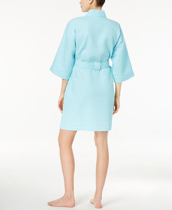 Charter Club Short Spa Waffle Robe, Created for Macy's & Reviews Bras, Panties & Lingerie
