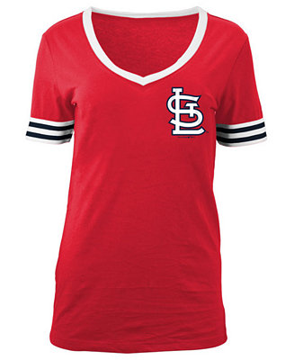 5th & Ocean Women's St. Louis Cardinals Retro V-Neck T-Shirt - Macy's