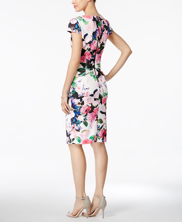 Betsey Johnson Floral-Print Sheath Dress - Macy's