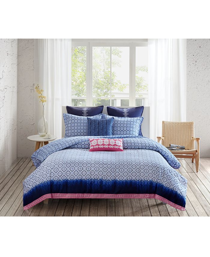 Echo CLOSEOUT! Reversible Shibori Queen Comforter Set Macy's