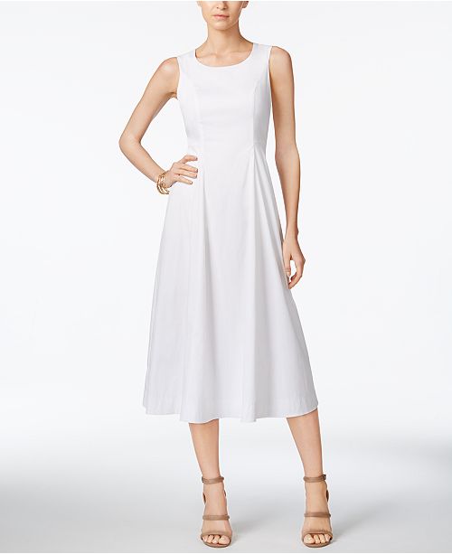 Alfani A-Line Midi Dress, Created for Macy&#39;s - Dresses - Women - Macy&#39;s