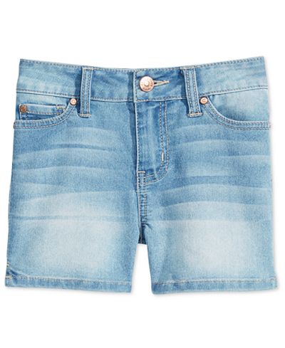 Celebrity Pink Faded Denim Shorts, Big Girls (7-16)