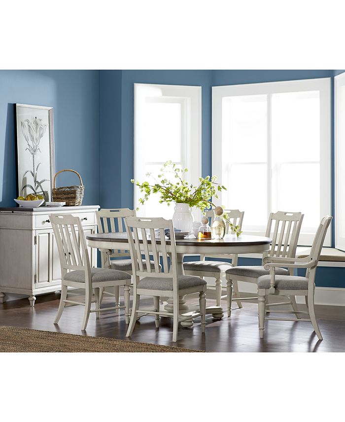 Furniture Barclay Expandable Round Dining Pedestal Table Macy's