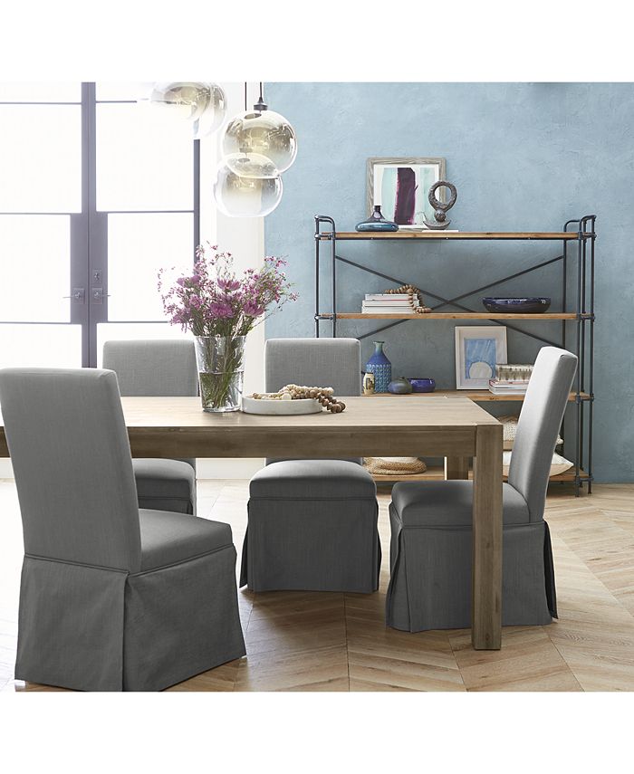 Bassett Mirror Skirted Parsons Chair, Quick Ship Macy's