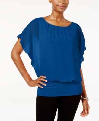 macy's petite dressy tops