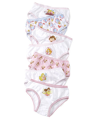 Disney Princesses 7-Pack Cotton Underwear, Little Girls & Big Girls - Macy's