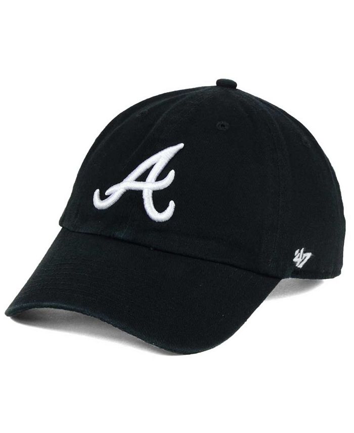 47 Brand Atlanta Braves All Denim CLEAN UP Cap - Macy's