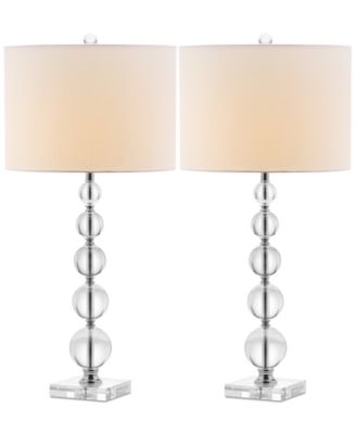 Set of 2 Liam Crystal Ball Table Lamps