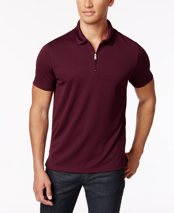 Alfani zip hot sale polo
