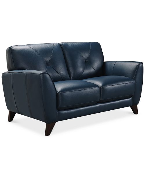 Furniture Myia 82 Leather Sofa And 62 Loveseat Set Created For