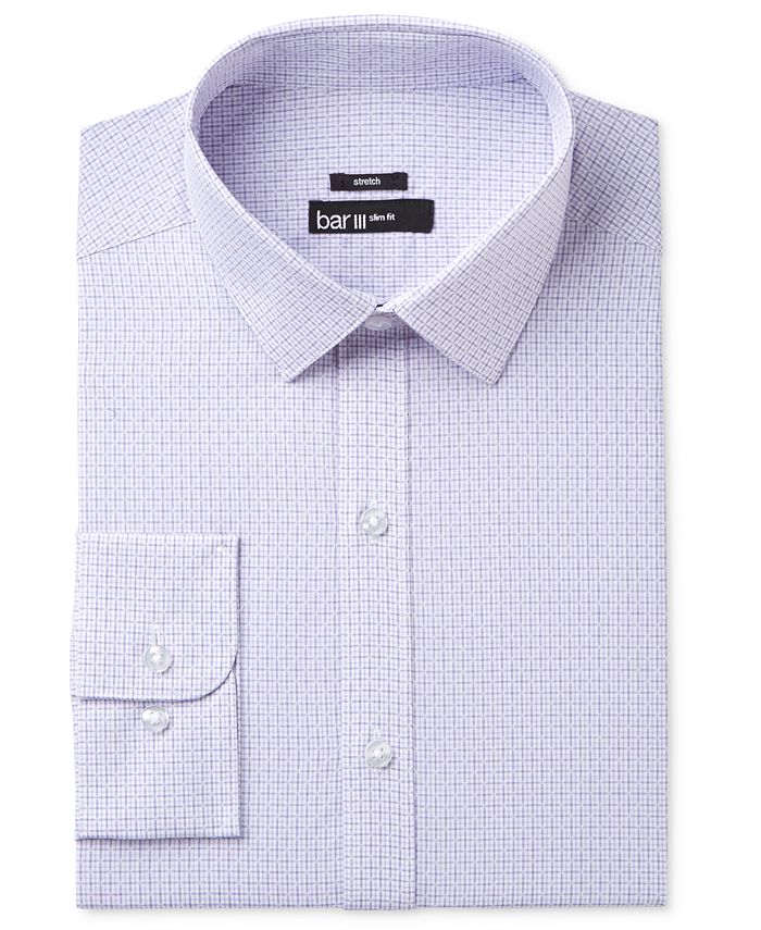 Macy's purple top dress shirt