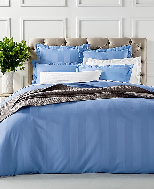 Charter Club Stripe Duvet Cover Collection 550 Thread Count 100