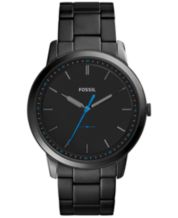 Fossil black dial watch top