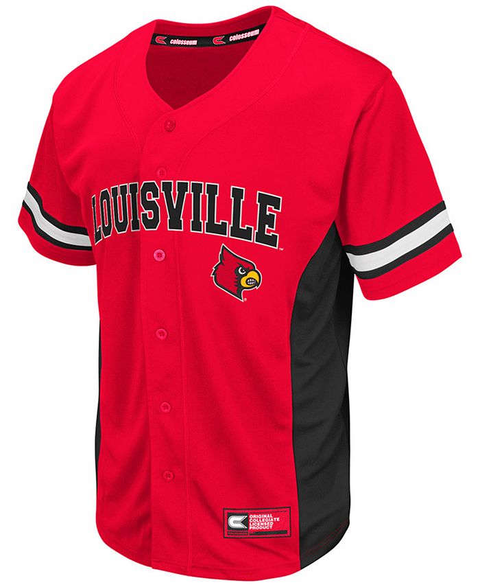 Colosseum Men's Louisville Cardinals Strike Zone Baseball Jersey - Macy's