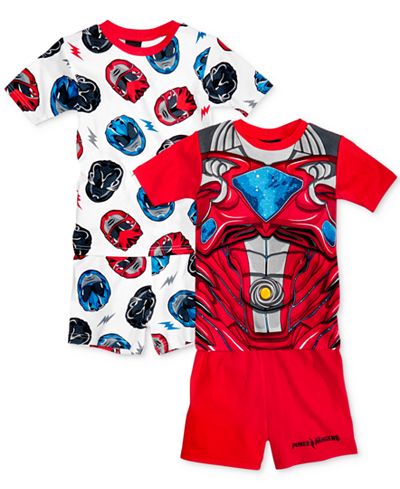 Power Rangers 4-Pc. Cotton Pajama Set, Little Boys (2-7) & Big Boys (8-20)