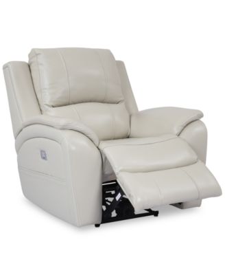 leather power recliner armchair