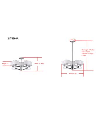 Leonora Chrome-Finish Pendant