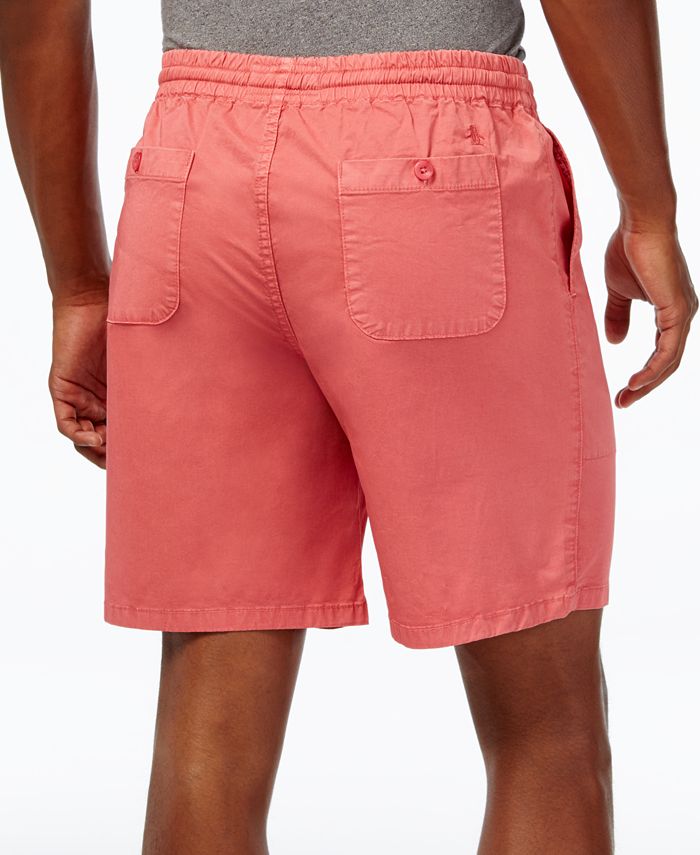 Original Penguin Men's Stretch Cotton Twill Shorts Blue Size 38