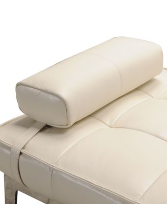 Myia Tufted Leather Daybed