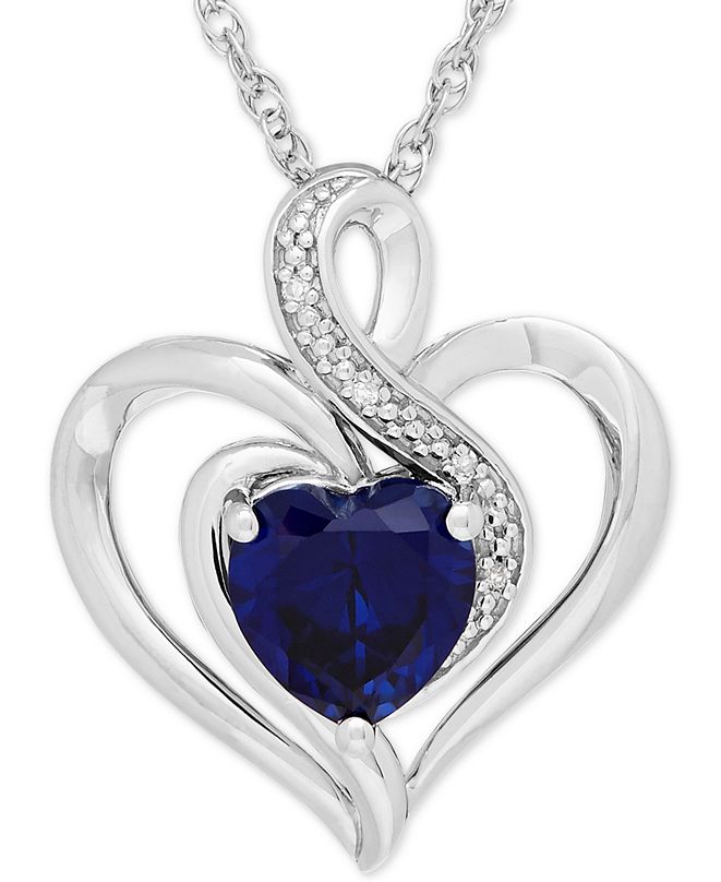 Macy's LabCreated Sapphire (13/4 ct. t.w.) & Diamond