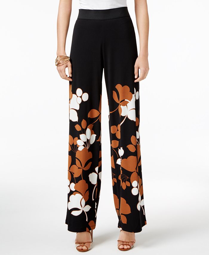 Alfani Petite Printed Palazzo Pants, Created for Macy's - Macy's