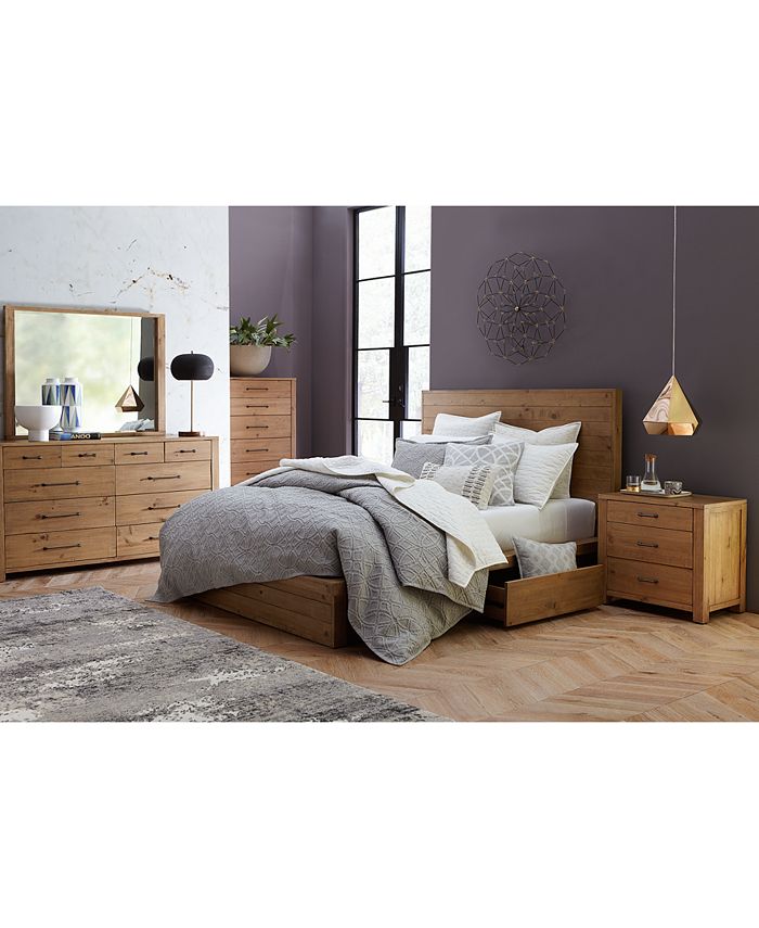 Furniture Abilene Storage Platform Bedroom Furniture, 3Pc. Bedroom Set