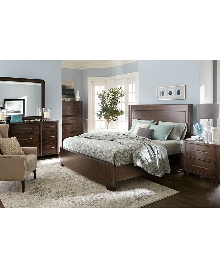 Furniture Closeout! Fairbanks King Bed with USB Outlets, Created for