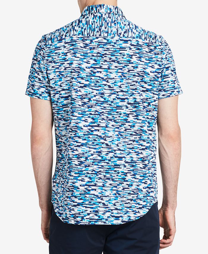 Calvin Klein Men's Pixel Print Shirt - Macy's