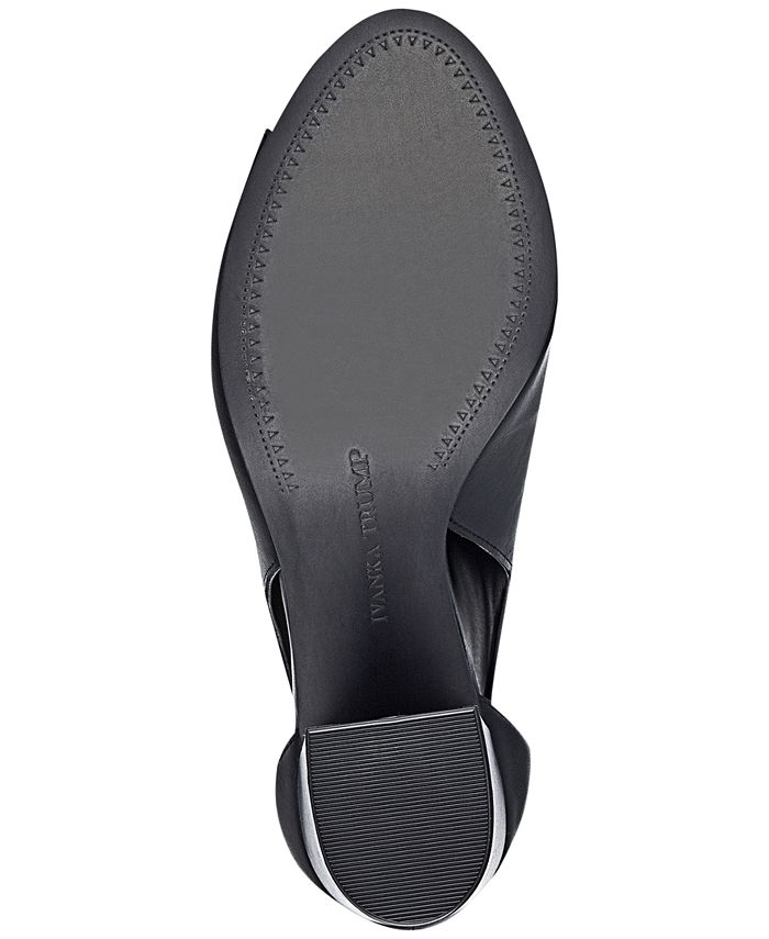 joal leather block heel shooties