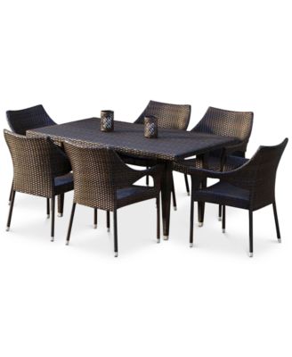 Furniture - Chiese 7-Pc. Dining Set, Quick Ship